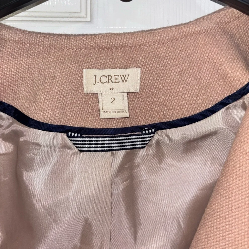 J.Crew Double-cloth motorcycle jacket BEIGE STONE SZ 2​ - Picture 4 of 8